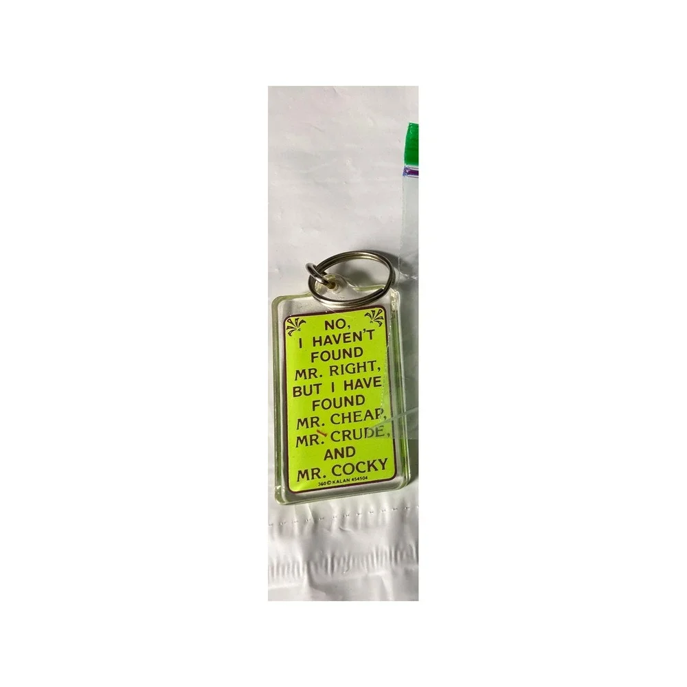 Vintage‎ Mr Right Mr Cheap Mr Crude Mr Cocky Keychain Novelty Gag Gift